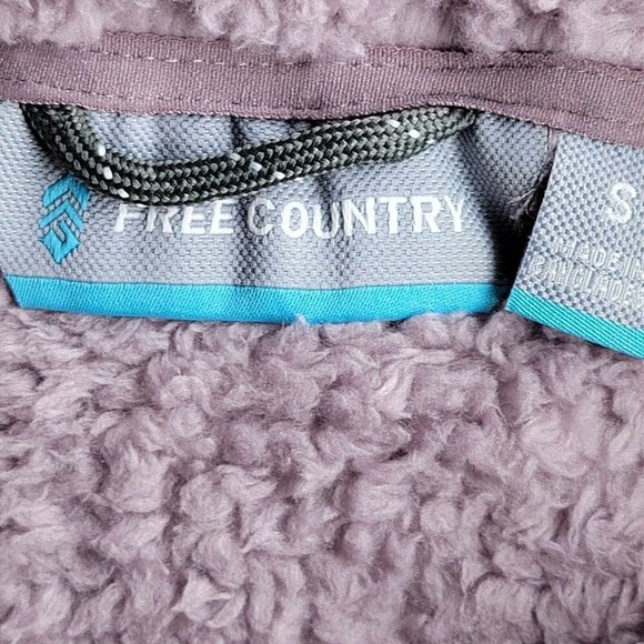 Free Country Fleece Plush Vest High Pile Dusty Woodrose Pockets Buttery Soft - Picture 7 of 9